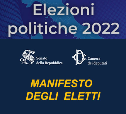 Elezioni politiche 2022 - Manifesto degli eletti REGIONE CAMPANIA